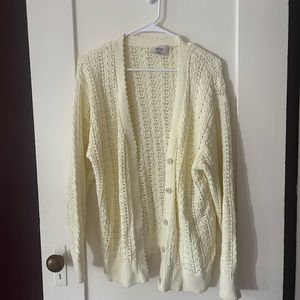 Aritzia Wilfred Baby Yellow Cardi